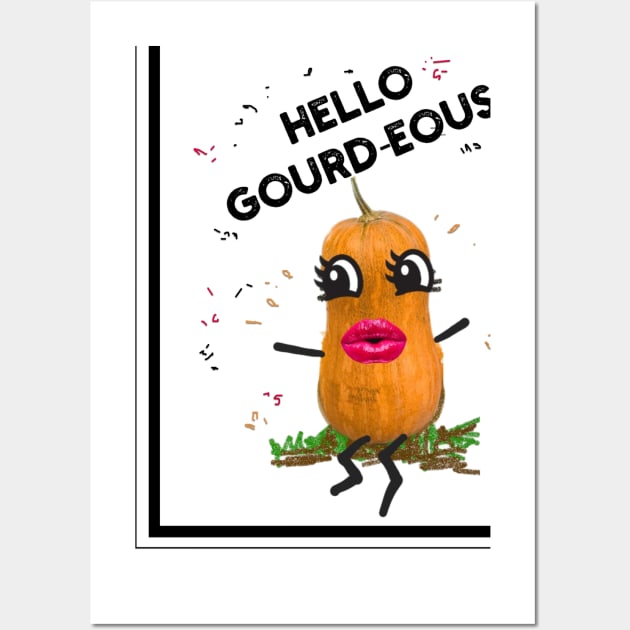 Hello Gourd-eous! Wall Art by Walters Mom